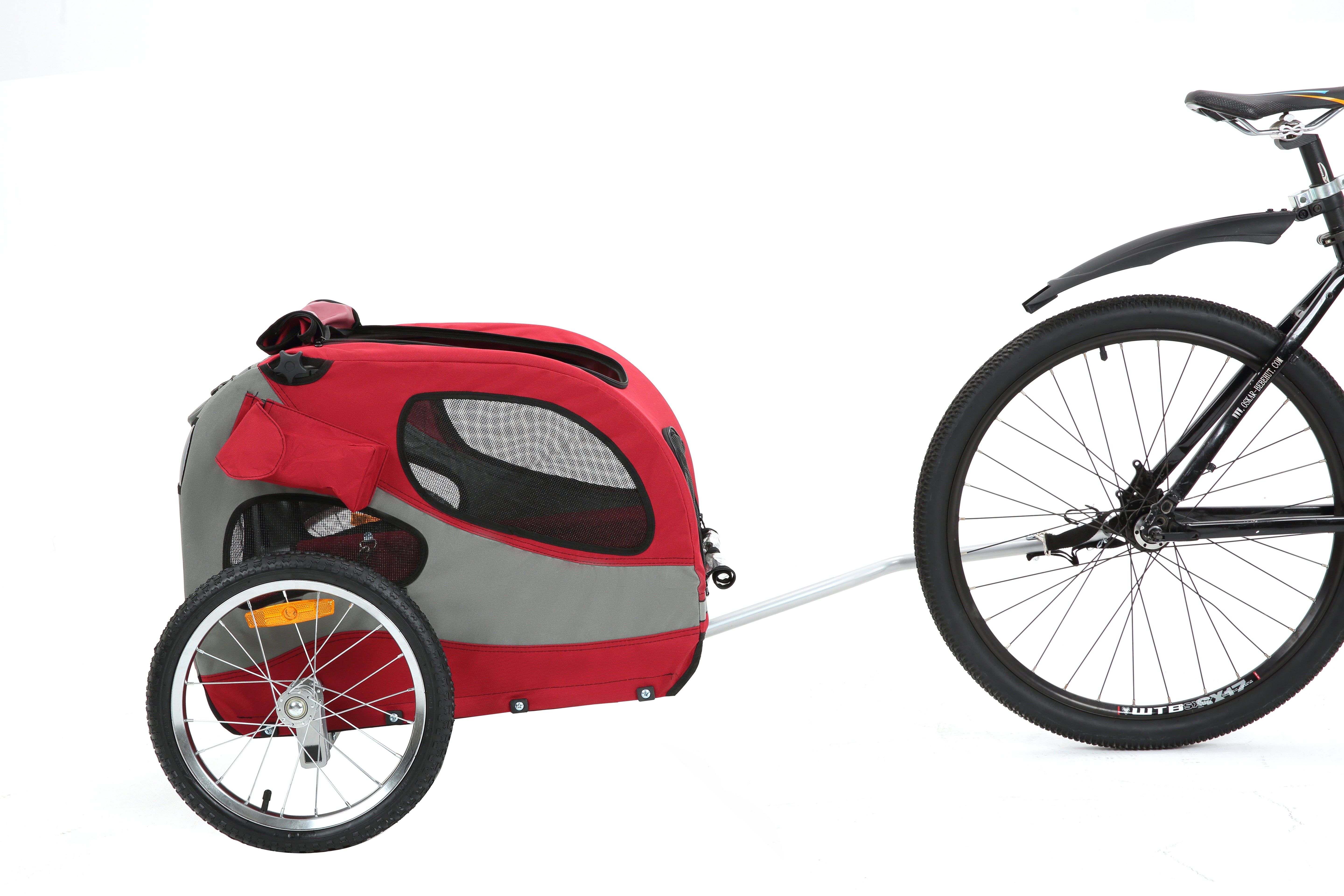 Dog Bike Trailer, Suitable for Small and Medium Pets, Easy Folding Frame (10801)