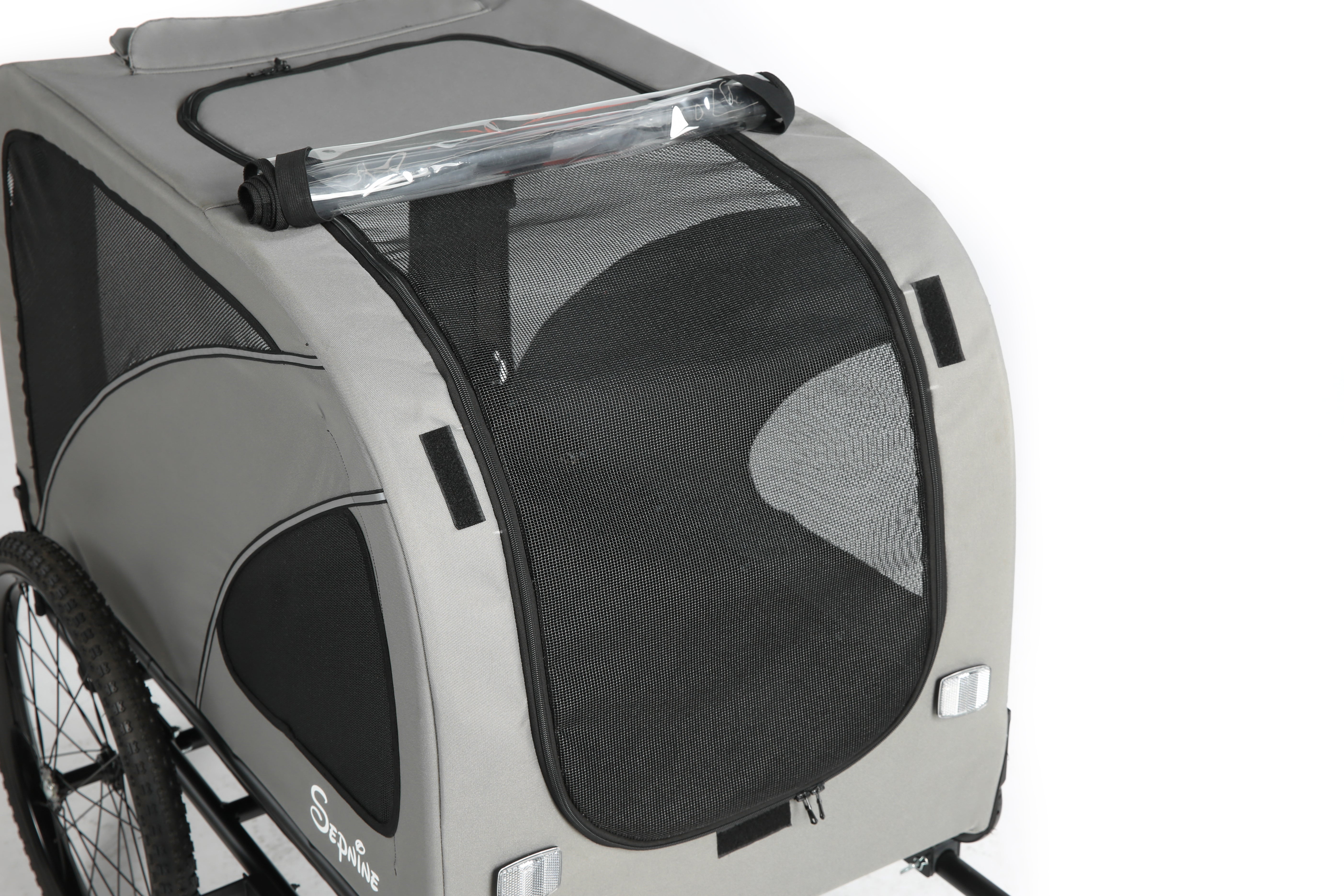Dog Trailer Bicycle 2-in-1 with Handbrake and Reflectors (10202NS)