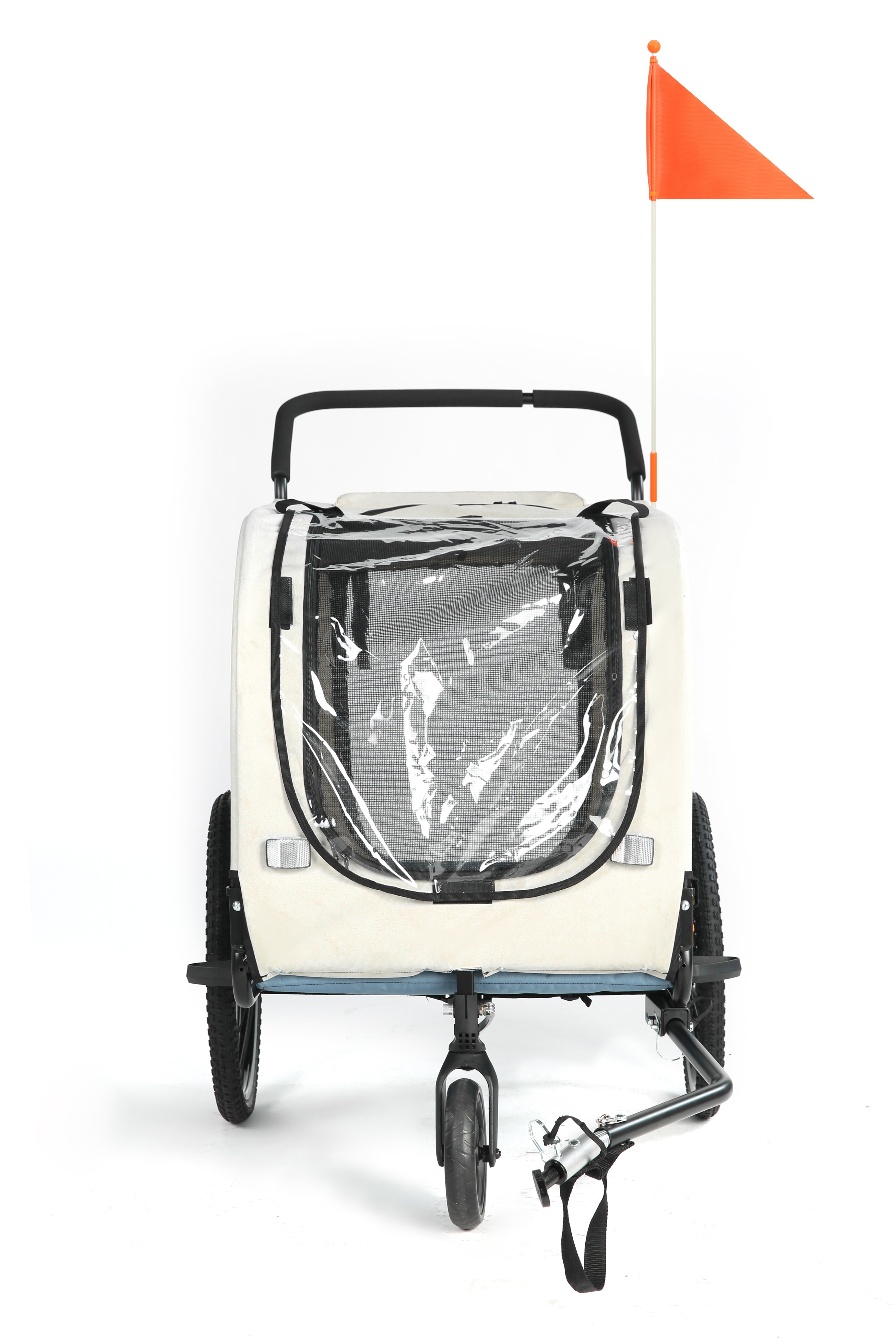 Dog Trailer Bicycle 2-in-1 with Handbrake and Reflectors (10202NS)