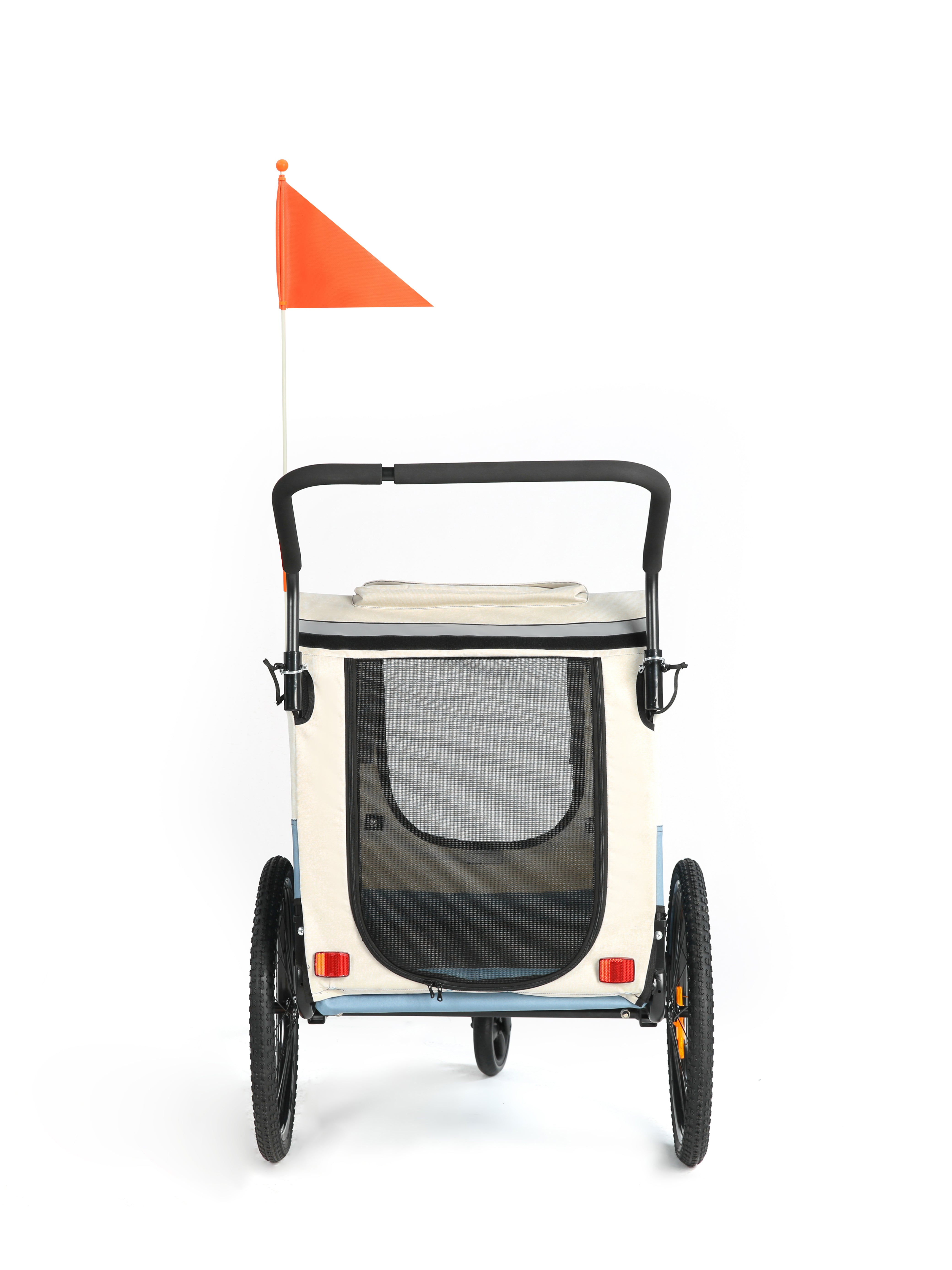Dog Trailer Bicycle 2-in-1 with Handbrake and Reflectors (10202NS)
