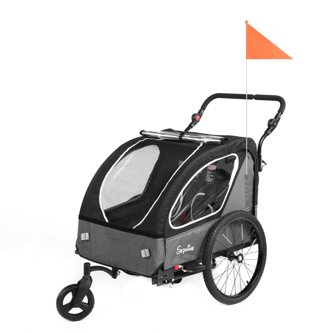 Kids Bike Trailer, Quick Attach to Bike, Foldable, with 5-Point Harness (BT921)