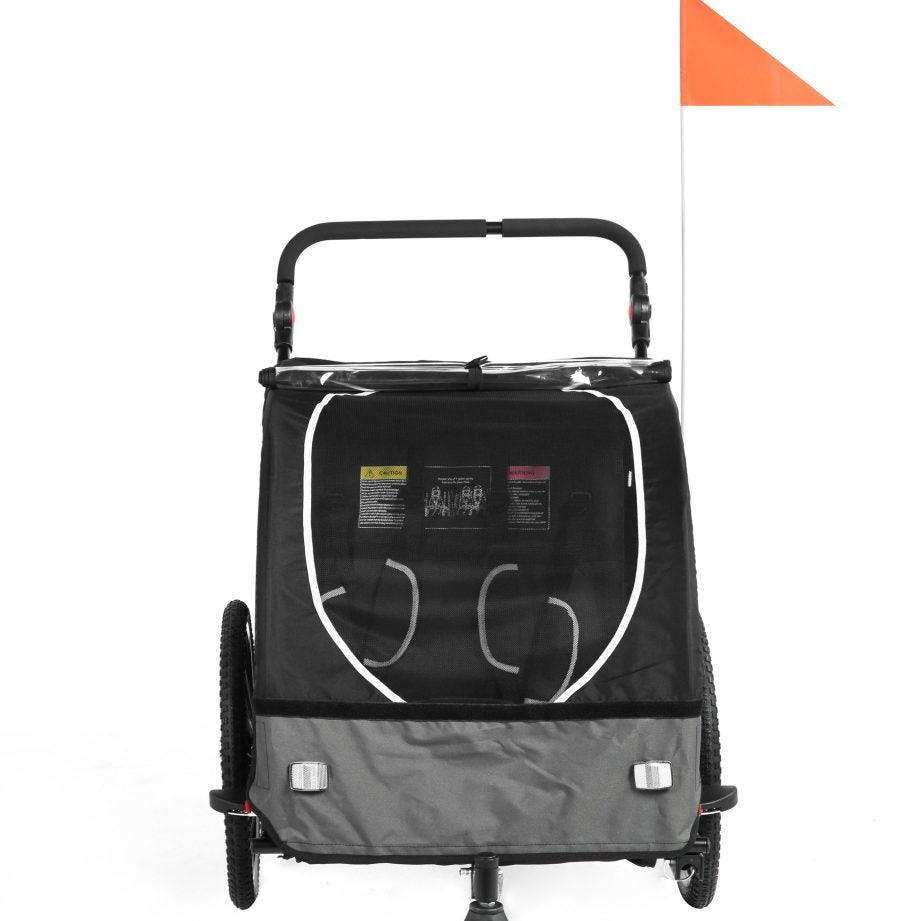 Kids Bike Trailer, Quick Attach to Bike, Foldable, with 5-Point Harness (BT921)