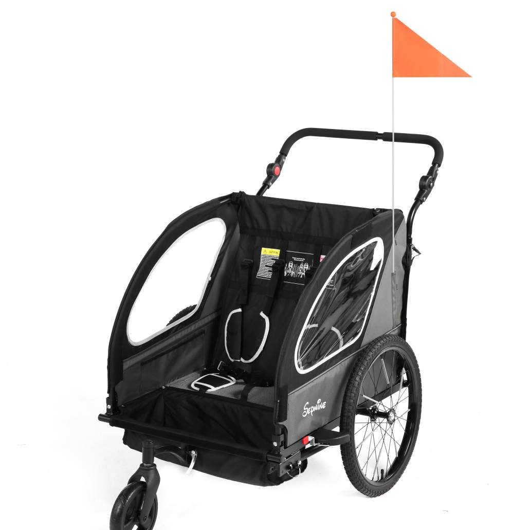 Kids Bike Trailer, Quick Attach to Bike, Foldable, with 5-Point Harness (BT921)