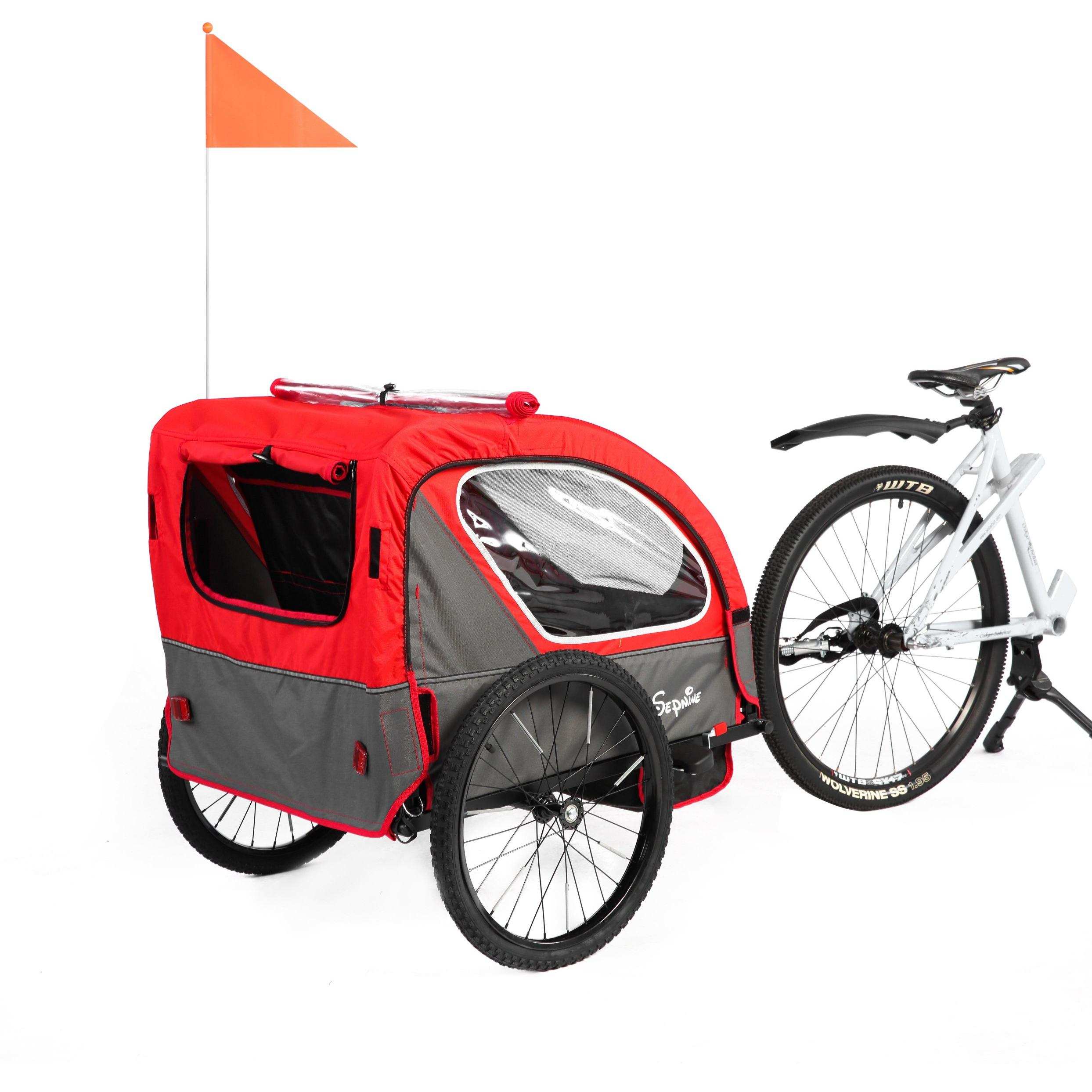 Kids Bike Trailer, Quick Attach to Bike, Foldable, with 5-Point Harness (BT921)