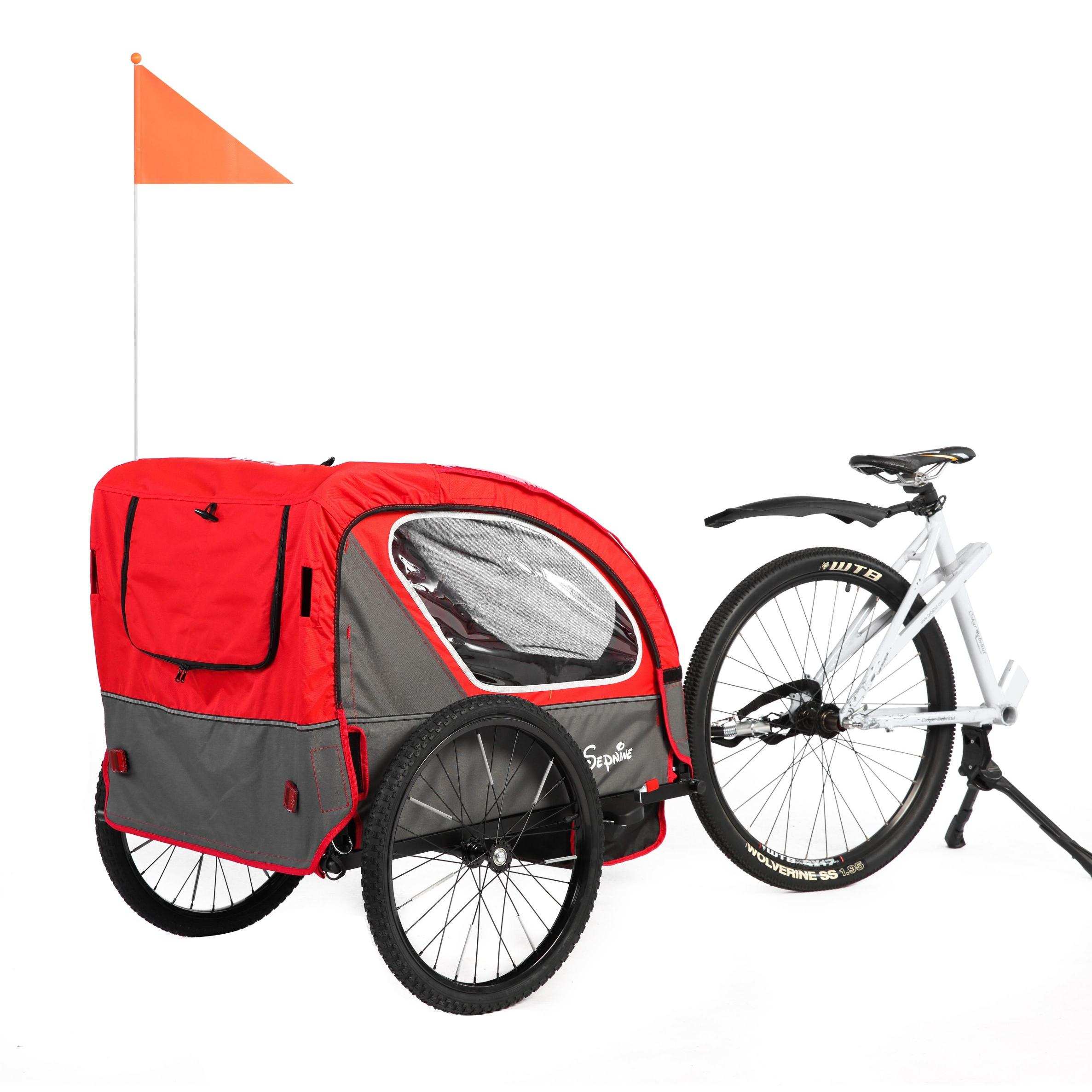 Kids Bike Trailer, Quick Attach to Bike, Foldable, with 5-Point Harness (BT921)