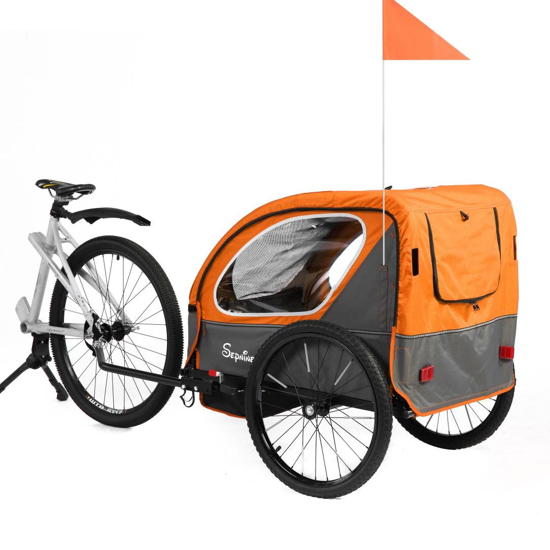 Kids Bike Trailer, Quick Attach to Bike, Foldable, with 5-Point Harness (BT921)