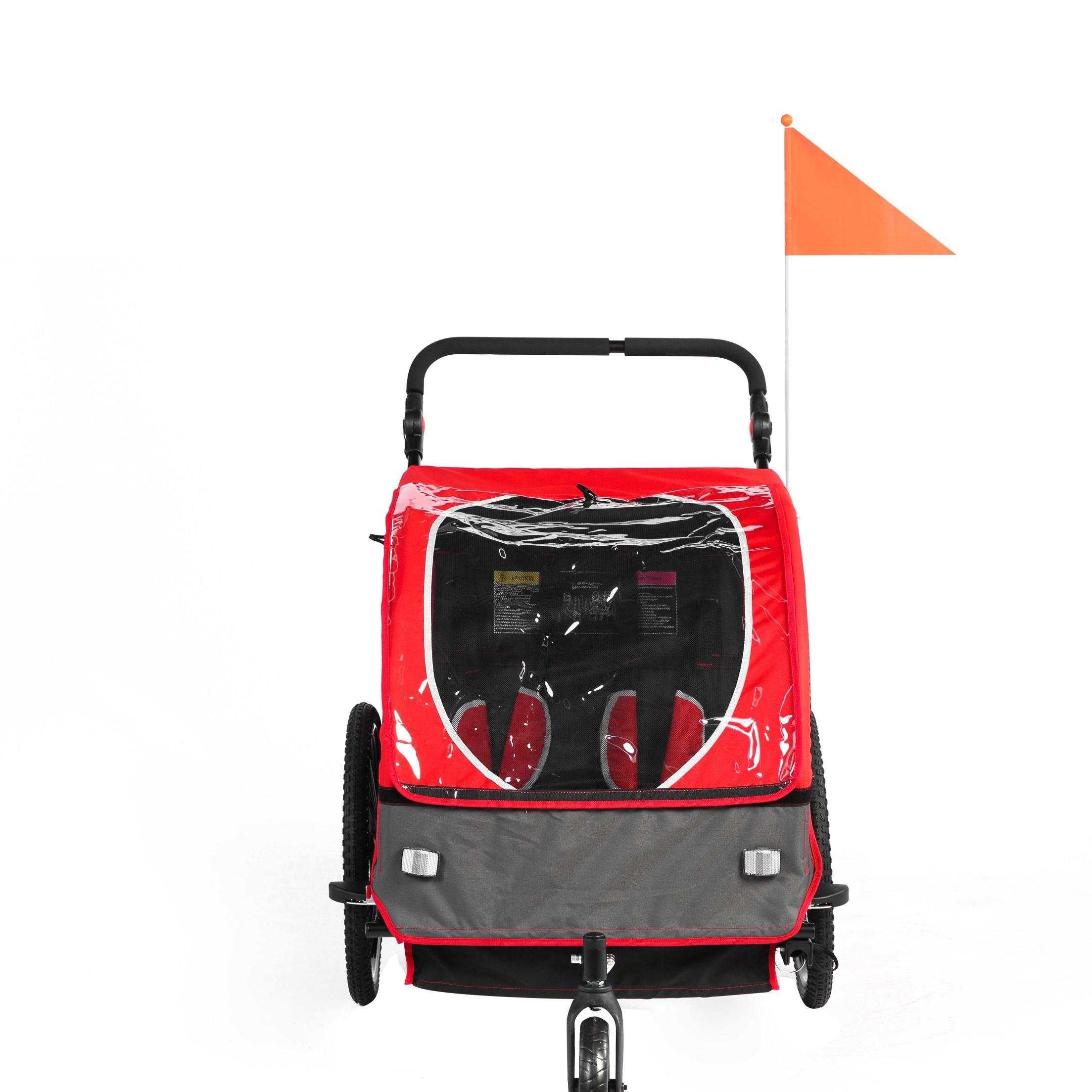 Kids Bike Trailer, Quick Attach to Bike, Foldable, with 5-Point Harness (BT921)