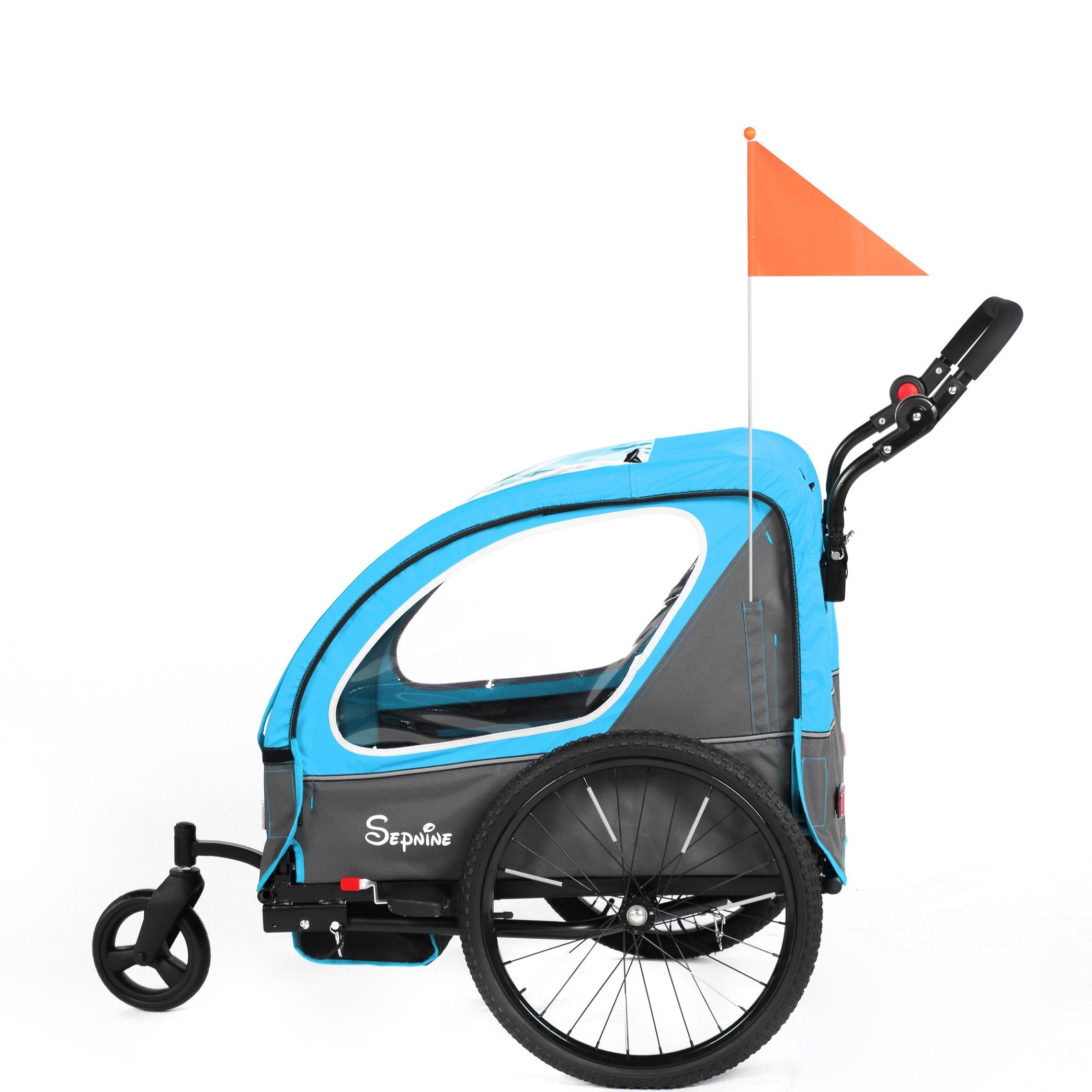 Kids Bike Trailer, Quick Attach to Bike, Foldable, with 5-Point Harness (BT921)