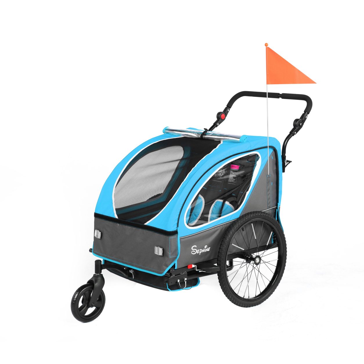 Kids Bike Trailer, Quick Attach to Bike, Foldable, with 5-Point Harness (BT921)