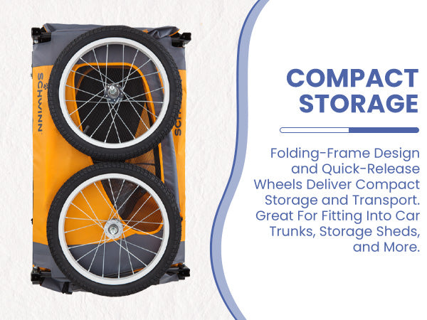 Dog Bike Trailer, Suitable for Small and Medium Pets (20303N)