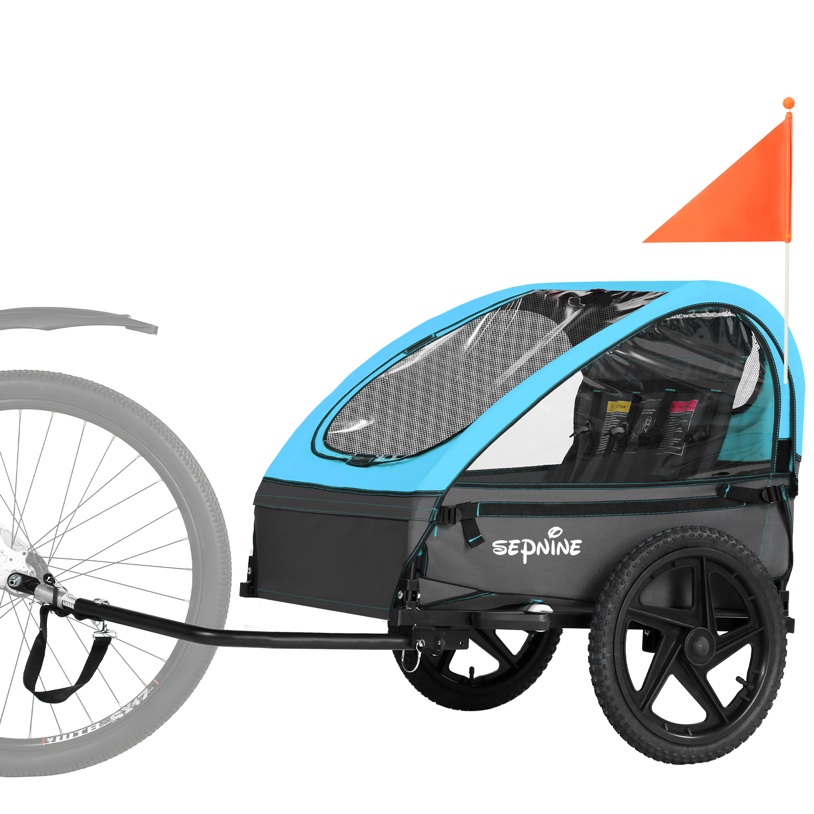Kinderanhängerfahrrad für 2 Kinder (BT609) – Oskar-Bebehut Trailer