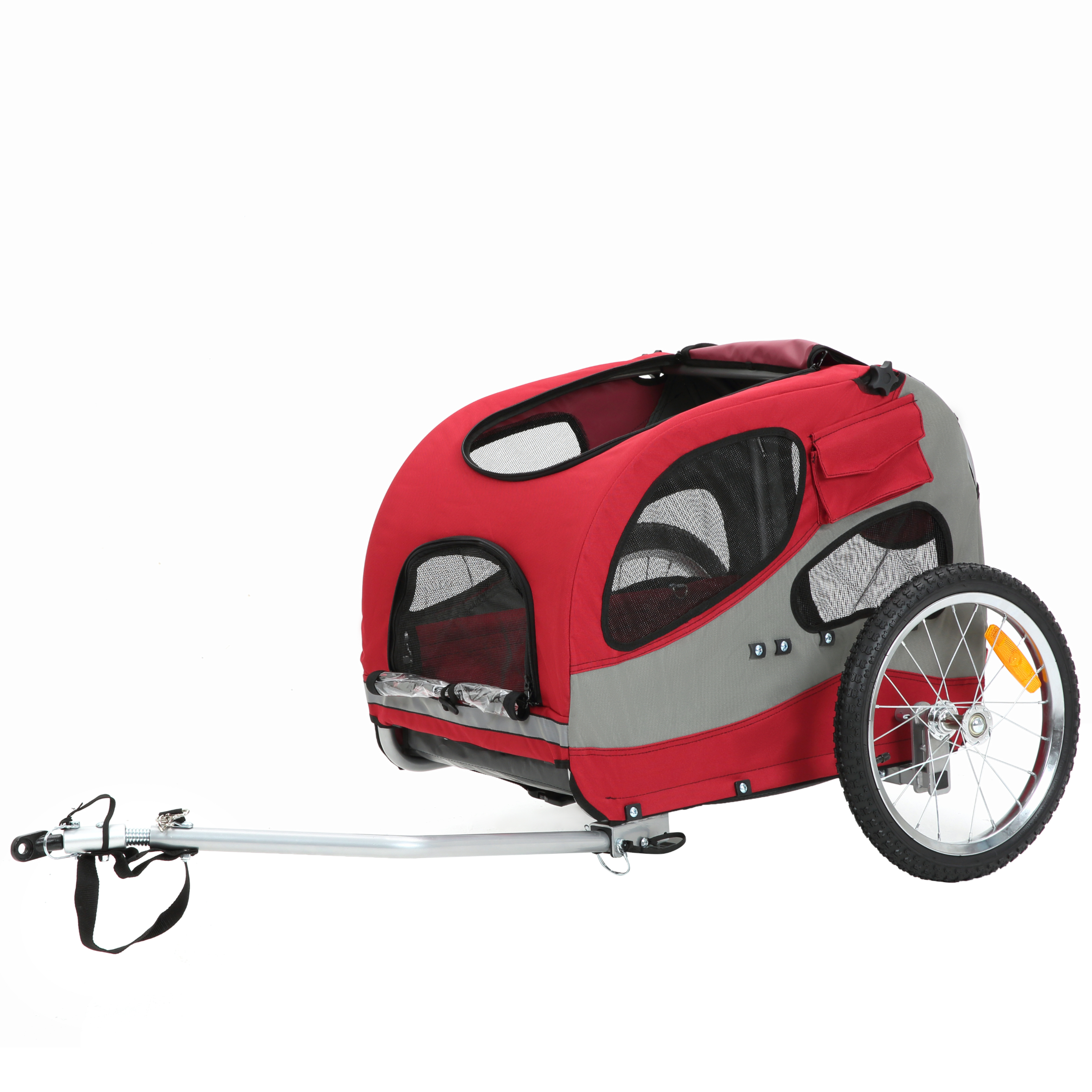 Dog Bike Trailer, Suitable for Small and Medium Pets, Easy Folding Frame (10801)