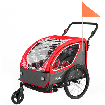 Kids Bike Trailer, Quick Attach to Bike, Foldable, with 5-Point Harness (BT921)