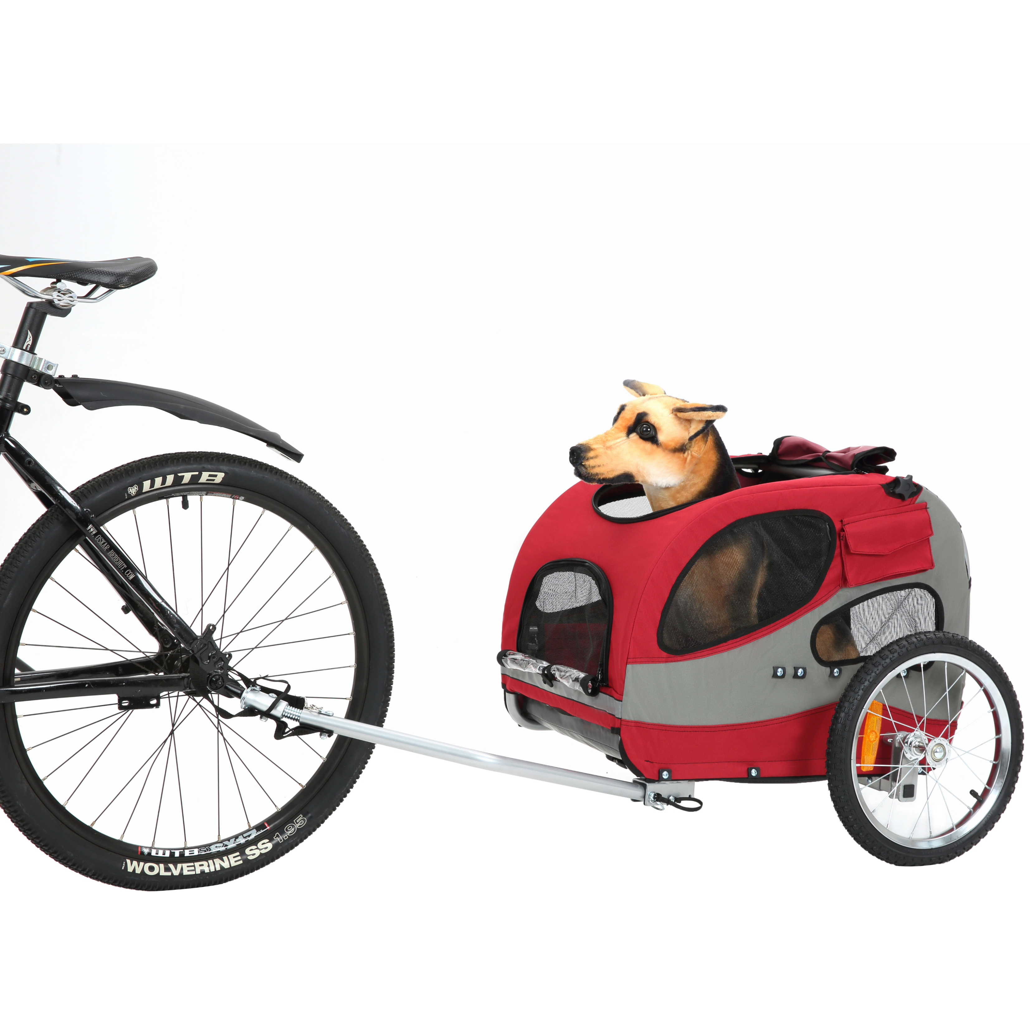 Dog Bike Trailer, Suitable for Small and Medium Pets, Easy Folding Frame (10801)
