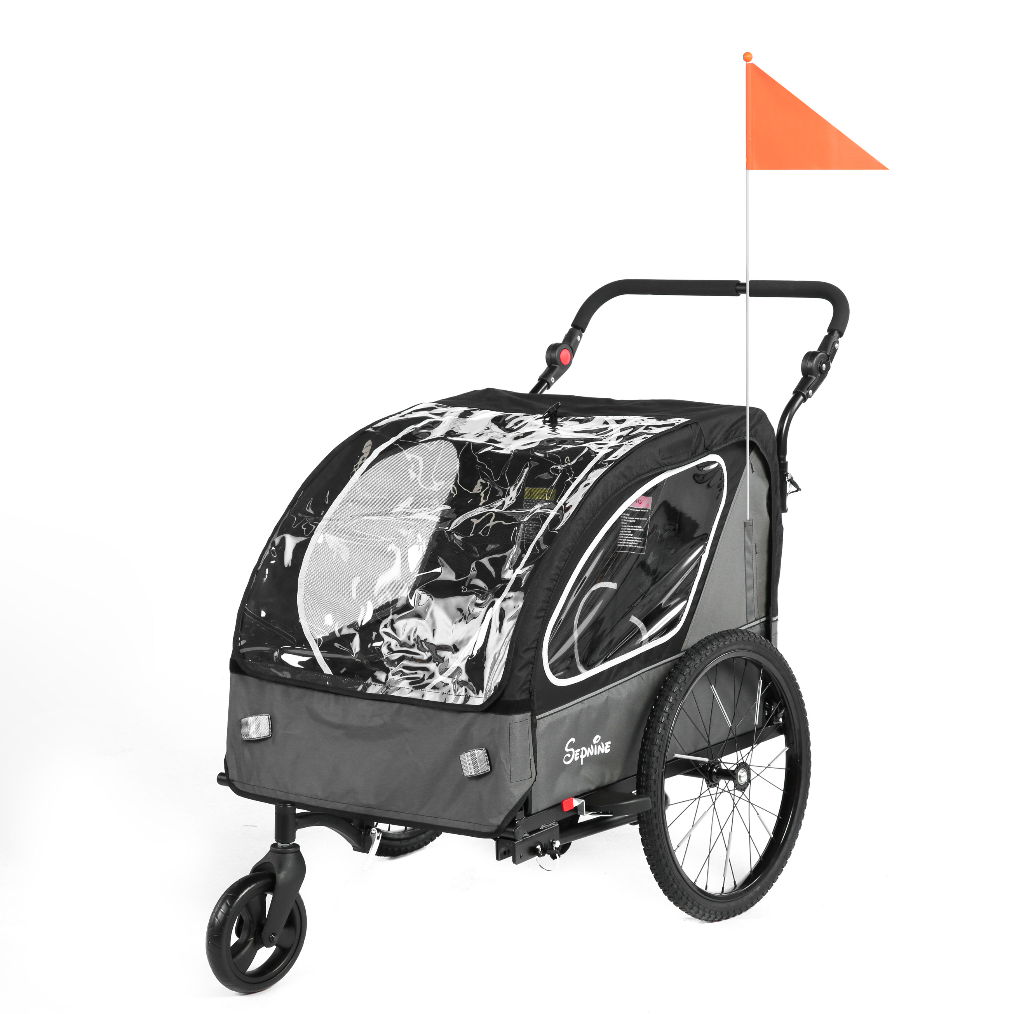 Kids Bike Trailer, Quick Attach to Bike, Foldable, with 5-Point Harness (BT921)