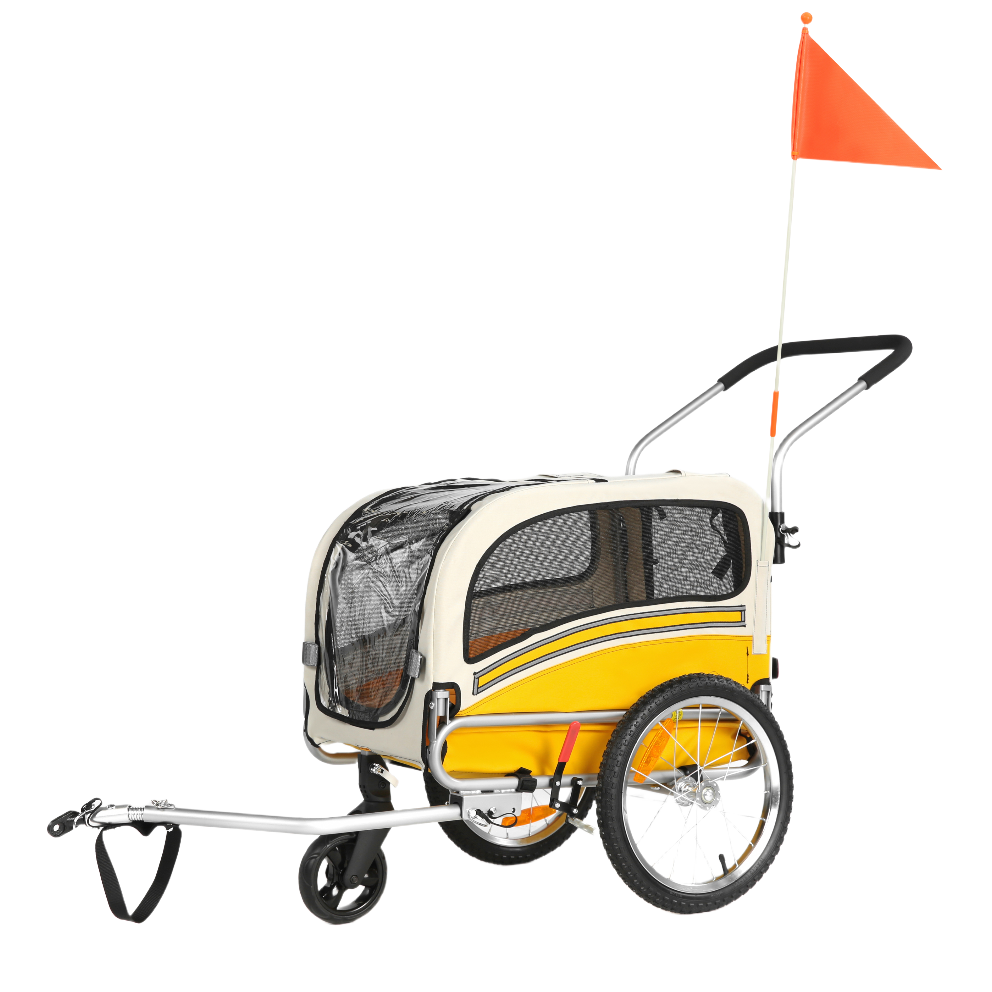 Dog Bike Trailer 2-in-1, Suitable for Small and Medium Pets (20303B)