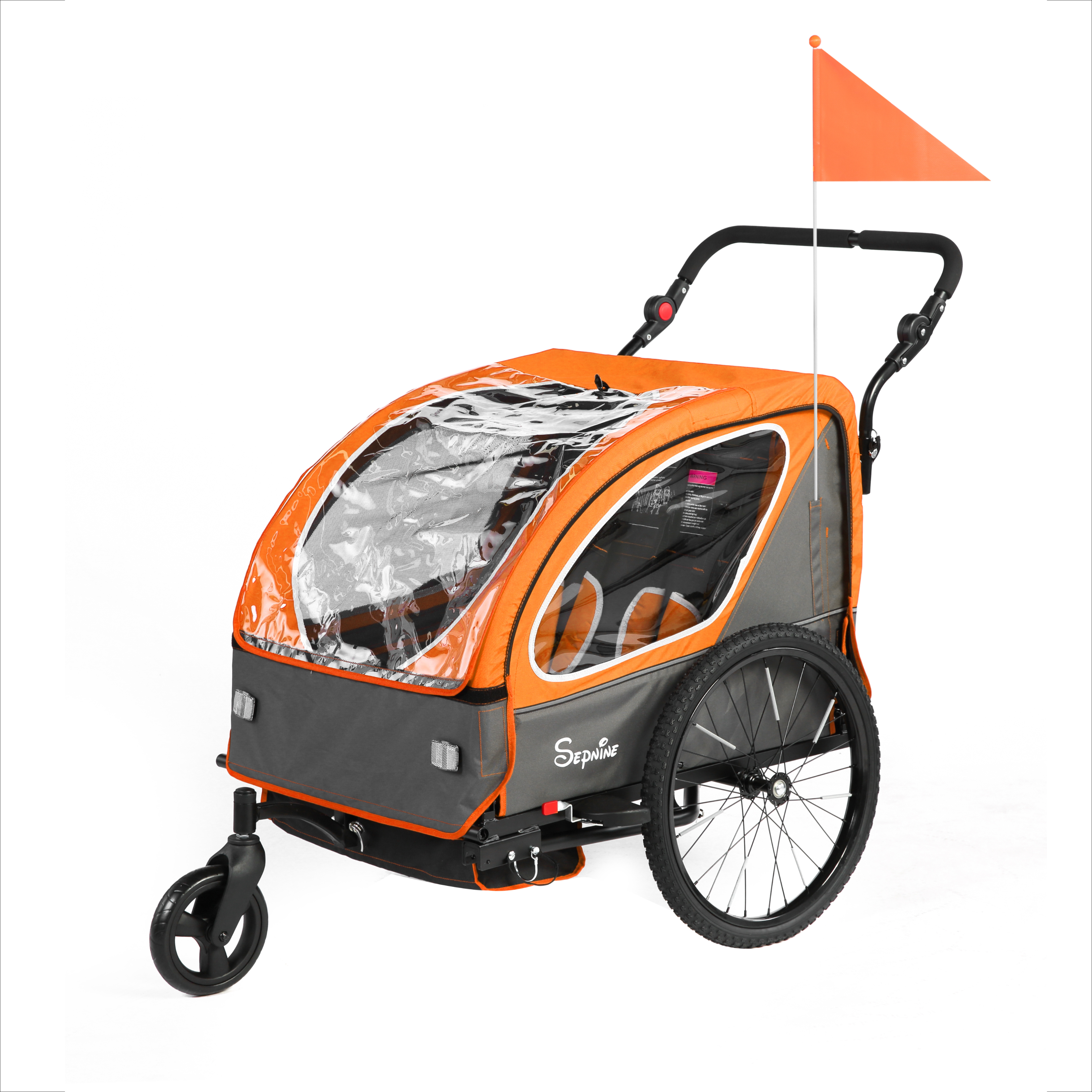 Kids Bike Trailer, Quick Attach to Bike, Foldable, with 5-Point Harness (BT921)