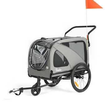 Dog Trailer Bicycle 2-in-1 with Handbrake and Reflectors (10202NS)