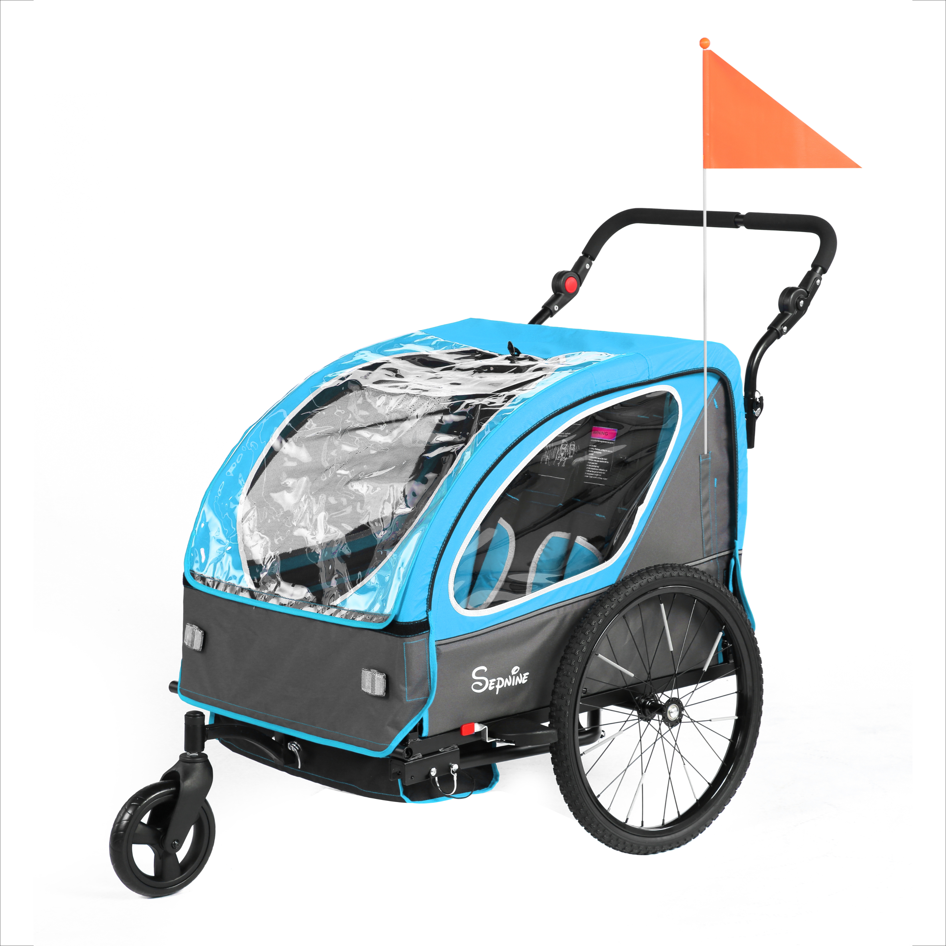 Kids Bike Trailer, Quick Attach to Bike, Foldable, with 5-Point Harness (BT921)